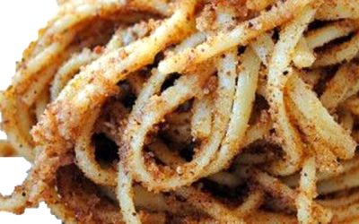 Pasta con la Mollica (Pasta with Anchovies and Toasted Breadcrumbs)
